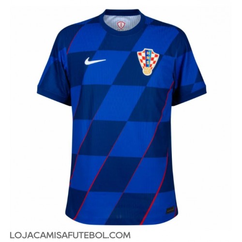 Camisa de Futebol Croácia Equipamento Secundário Europeu 2024 Manga Curta